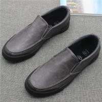 ราคา HOT หรูหรารองเท้าแตะผู้ชาย PU หนังผู้ชาย Loafers Handmade ออกแบบรองเท้าผ้าใบรองเท้าผู้ชายลื่นขี้เกียจขับรถรองเท้าผู้ชายรองเท้า (20264243731)
