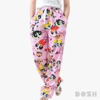 ราคา DOSH WOMEN LAY PANTS POWERPUFF GIRLS กางเกงเลผ้าไหมอิตาลี DPGWL1000 PI XS XL (24069187253)