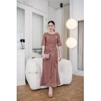 ราคา All Ladies เดรสลูกไม้ราตรีหางปลาระบาย (23810136043)