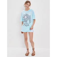 ราคา American Eagle เสื้อยืดผู้หญิง KEITH HARING LENNON TEE สี MULTI 037 8837 900 (24081496130)