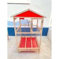 ราคา กรงนก หลากสี มีบ้าน มีถาดรอง ขนาด100 50 50 (22645551241)