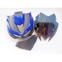 ราคา หน้ากาก M Slaz สีน้ำเงินวัสดุ ABS ชิวอะคริลิคแท้หนา 3มิล พร้อมบังไมล์ (16029288830)