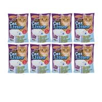 ราคา 8 ถุง ทรายแมว คริสตัล catty cat ดูดซึมทันที กำจัดกลิ่นได้ดี 5L (23914877424)