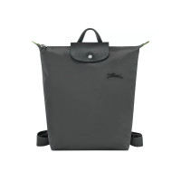 ราคา Longchamp กระเป๋าเป้สะพายหลังของผู้หญิงแบบดั้งเดิมชุดสีเขียว70th สไตล์คลาสสิกครบรอบปีผ้ากันน้ำไนลอนพับได้กระดุมฝาพับหนังกระเป๋าเป้กันขโมย (24261328372)