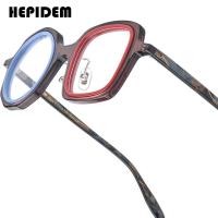 ราคา HEPIDEM แว่นตากลมขนาดใหญ่กรอบแว่นตาแอซิเตตผู้หญิงผู้ชายญี่ปุ่นทำมือแว่นตาวินเทจคุณภาพสูงบางย้อนยุคแว่นสายตา9356 (23869272637)