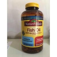 ราคา พร้อมส่ง Exp 01 2027 Nature Made Fish Oil 1200 mg น้ำมันปลา สมอง (22355166450)