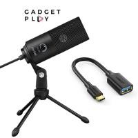 ราคา FIFINE K669B ไมโครโฟน USB สำหรับคอมพิวเตอร์ คุณภาพเสียงสูง พร้อมสาย USB แบบ 3 พิน สีดำ ตัวจบสายเริ่มต้นที่คุ้มค่า (12099375593)