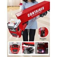 ราคา รถบรรทุกสินค้าขนาดใหญ่สำหรับเด็ก โมเดลรถบรรทุกสินค้าแบบมีโครงเหล็กสำหรับเด็กชาย อุปกรณ์การศึกษาสำหรับเล่นได้จริง รุ่นของแท้ (24535697411)