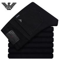 ราคา คลังสินค้าพร้อม กางเกงยีนส์ผู้ชาย Armani สไตล์คลาสสิกสีดำ Slim Fit Men S Denim Trousers Business Casual Men S Jeans Fashion All Match Pants pld (20372343929)