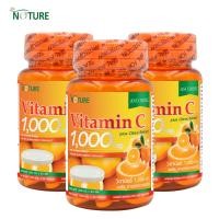 ราคา แพ็ค 3 ขวด วิตามินซี 1000 มก เดอะเนเจอร์ Vitamin C 1000 mg plus Citrus Extract วิตามินซี 1000 มก พลัส สารสกัดจากซิตรัส วิตามินซี1000 Vitamin C 1000 แอสคอร์บิก Ascorbic Acid วิตซี VitC (14999338288)