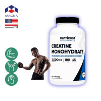 ราคา นูทรีคอสท์ ครีเอทีน โมโนไฮเดรต แคปซูล ผง Nutricost Creatine Monohydrate กินร่วมกับ บีซีเอเอ ซีแอลเอ อาร์จินีน คาร์นิทีน กลูตามีน ทริบูลัส เวย์โปรตีน (21504121231)