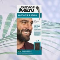ราคา สีย้อมหนวด เครา Mustache Beard Coloring for Gray Hair 14g Easy Brush In Color Just for men (23145012532)
