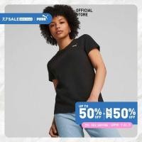 ราคา PUMA BASICS เสื้อยืดแบบมีโครงสร้างสำหรับผู้หญิง HER สีดำ 67600101 (22186943435)