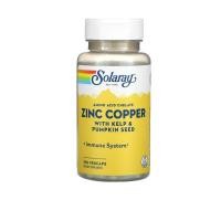 ราคา ซิงค์ ทองแดง Solaray Zinc Copper x 100 แคปซูล (10305216675)