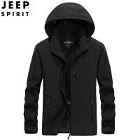 ราคา JEEP SPIRIT แจ็กเก็ตผู้ชายชุดนาฬิกาทหารกันน้ำเสื้อกันลมมีฮู้ดระบายอากาศสำหรับกลางแจ้งบาง (17114713775)