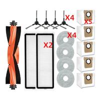 ราคา แปรงหลัก แปรงด้านข้าง แผ่นกรอง ผ้าม็อบ สําหรับ Xiaomi Robot Vacuum X20 PRO X20 MAX (23506225627)