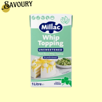 ราคา Millac Unsweetened Whip Topping Non Dairy Whipping Cream 1 Litre มิลแลค วิปท็อปปิ้งชนิดไม่หวาน (23761923451)