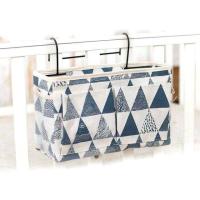 ราคา Worth Buy กระเป๋าเตียงข้างเตียงถุงเก็บของแบบแขวนโต๊ะในบ้านที่จัดระเบียบโซฟาหนังสือแมกกาซีนทีวีที่เก็บของระยะไกลที่แขวนของ 1102 (10396993624)