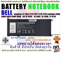 ราคา BATTERY DELL แบตเตอรี่เดล Inspiron 33YDH G5 5587 G7 7588 G3 15 3579 17 3779 Latitude 3380 3480 มี มอก 2217 2548 (6711266999)