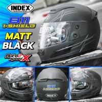 ราคา หมวกกันน็อค INDEX 811 i SHIELD ฟอร์มช่าง ทรงช่าง แว่น2ชั้น รุ่นขายดี (24428702269)