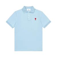 ราคา Ami ปารีสของแท้แบบใหม่ เสื้อยืดเสื้อแขนสั้นชนิดไม่จำกัดเพศเสื้อโปโลปักลายหัวใจสีแดงสำหรับฤดูร้อนของ24ss เสื้อยืดสไตล์เกาหลี (22140934248)