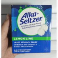 ราคา American Alka Seltzer summed soda effervescent tablets effervescent tablets of weak alkali acid flatulence 72 pieces (23659144394)