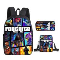 ราคา Fortnite Fortress Night Schoolbag Three Piece Set Multi Size Backpack Korean Elementary School Student Backpack For Private Drawing (22050958684)