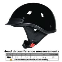 ราคา หมวกกันน็อคครึ่งใบ เปิดหน้า หมวกกันน็อค Harley วินเทจ มอเตอร์ไซค์ สีดำเงา ด้าน (21426802862)