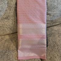 ราคา 49 ผ้าไหมแกมฝ้าย ผ้าทอทั้งผืน ลายยกดอกลำพูน ยกล้านนา สีชมพู (22110926786)