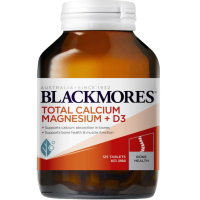 ราคา Blackmores Total Calcium Magnesium D3 125 Tablets แบลคมอร์ส โททอล แคลเซียม แมกนีเซียม และดี 3 125 เม็ด exp 20 06 2026 (18458059445)