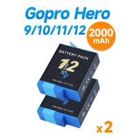 ราคา CITYORK 2000mAh AHDBT 901 แบตเตอรี่กล้องพร้อมจอแอลซีดี USB 3 ช่องชาร์จสำหรับ GoPro Hero 9 10 11 12 กล้องกีฬา (22822136366)