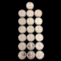 ราคา เหรียญ 20 บาท ที่ระลึก ผลิตในสมัยรัชกาลที่ 10 ในปัจจุบันมีทั้งหมด 19 วาระ เหรียญใหม่บรรจุตลับอย่างดี (22564106408)