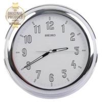 ราคา SEIKO นาฬิกาแขวนผนัง ตัวเลขสะท้อนแสง สีเงินสลับขาว รุ่น QXA313S (304876119)