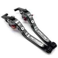 ราคา ของแต่งpcx160 รถจักรยานยนต์ เบรค คลัตช์ ด้ามจับ NEW สําหรับฮอนด้า Honda PCX160 PCX150 PCX125 ABS CBS STD 2014 2024 รถจักรยานยนต์พับเบรคคลัทช์แบบยืดหยุ่นชิ้นส่วนเครื่องมืออะลูมิเนียมCNCเบรคที่มีโลโก้ P