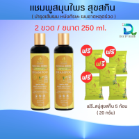 ราคา แชมพูสุขสกิน Suk Skin แชมพูสมุนไพร 2 ขวด แถมฟรี สบู่สมุนไพร 5 ก้อน สุขสกินแชมพูบำรุงเส้นผมและหนังศีรษะ (23966156850)