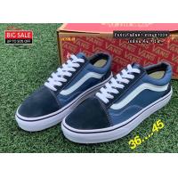 ราคา รองเท้าVans Old Skool เผื่อไซส์ รองเท้าสีดำล้วน รองเท้ากีฬา รองเท้าำทำงาน รองเท้าผ้าใบผู้ชายและผู้หญิง รับประกันสินค้า (15110570079)