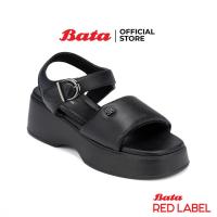 ราคา Bata บาจา รองเท้าส้นตึก แบบรัดส้น รองรับน้ำหนักเท้า สำหรับผู้หญิง รุ่น Mar 1 สีเงิิน 7602811 สีดำ 7606811 (24340213676)