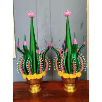 ราคา พานบายศรีเทพ บายศรีพรหม พรหมสูง 65ซม เทพสูง60ซม ราคาต่อ1คู่ (24581871733)