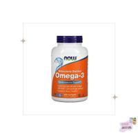 ราคา โอเมก้า 3 NOW Foods Omega 3 180 EPA 120 DHA 30 100 200 เม็ด Softgels น้ำมันปลาของแท้จากอเมริกา (21447448470)