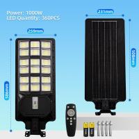 ราคา KKSKY โซล่าเซลล์ 1 แถม 1 ไฟถนนโซล่าเซลล์ ไฟโซล่าเซลล์ 500W 1000W 1500W Solar Light ควบคุมแสงอัจฉริยะ มีขาตั้งและรีโมท สว่างมาก (23895390561)