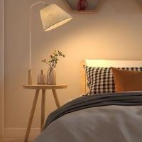 ราคา LICO โคมไฟตั้งพื้นพร้อมโต๊ะไม้ โคมไฟIKEAหัวข้างเตียง ห้องนั่งเล่น โซฟา โต๊ะกาแฟ แบบเสียบปลั๊ก (22110352682)