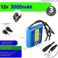 ราคา Lithium Battery 12V 3AH 6AH 9AH 12Ah 15Ah 15Ah battery with 12V charging battery with BMS Battery Line board (23211072888)