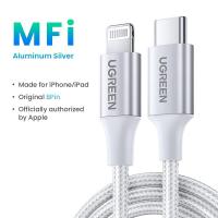 ราคา UGREEN MFI USB C to lightningสาย iPhone ชาร์จเร็วสายชาร์จสาย ชาร์จไอโฟน Apple Charging Cable Compatible with iPhone 14 13 Pro Max iPhone 14 Plus iPad AirPods Pro Model 70523 (17402444352)