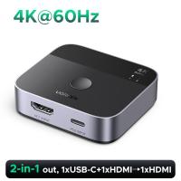 ราคา UGREEN 4K 60Hz USB C HDMI to HDMI Switch Model 55452 (23835769638)