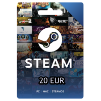 ราคา Steam Wallet Gift Card 20 EUR Code (23879671253)