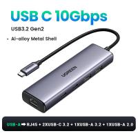 ราคา UGREEN 1000Mbps USB C Network Card 10Gbps HUB อุปกรณ์แปลงสัญญาณ for Macbook Air M3 Samsung S24 Ultra Model 45320 (22174876159)