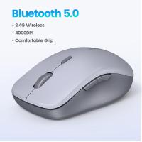 ราคา UGREEN Bluetooth 2 4G Wireless Ergonomic Silent Mouse 4000DPI for MacBook Tablet Laptop Computer Desktop PC Model 25992 (21356586541)