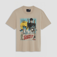 ราคา DAVIE JONES เสื้อยืด พิมพ์ลาย Graphic Oversize T Shirt WA0241 สีกากี เขียว (23087161160)
