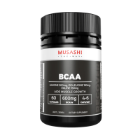ราคา Musashi BCAA 60 Capsules มูซาชิ บีซีเอเอ 60 แคปซูล (24012654548)