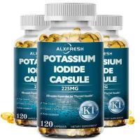 ราคา Potassium Iodide 225Mg 120แคปซูล Thyroid Health โพแทสเซียมไอโอดีนสําหรับไทรอยด์ การเผาผลาญ ฟังก์ชั่นความรู้ความเข้าใจ ภูมิคุ้มกัน อาหารเสริมเพื่อสุขภาพ (22908908574)